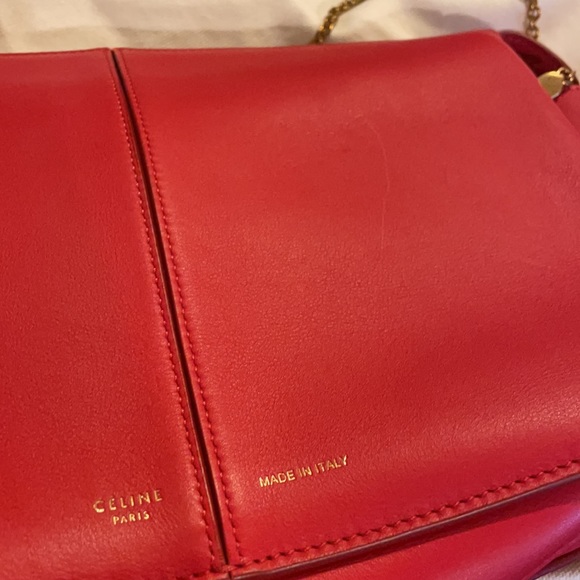 Celine Tri-Fold Clutch in chain smooth leather - Picture 4 of 7